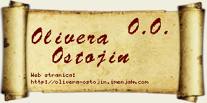 Olivera Ostojin vizit kartica
